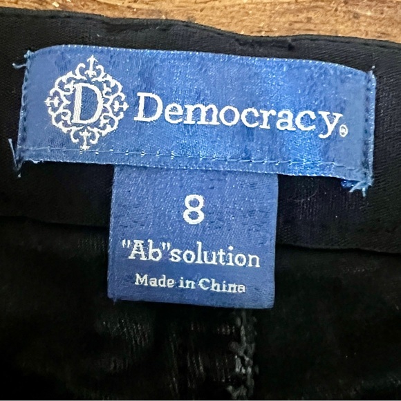 Democracy "Ab"Solution Charcoal Black Skinny Jean - Size 8 (29") - Picture 9 of 10
